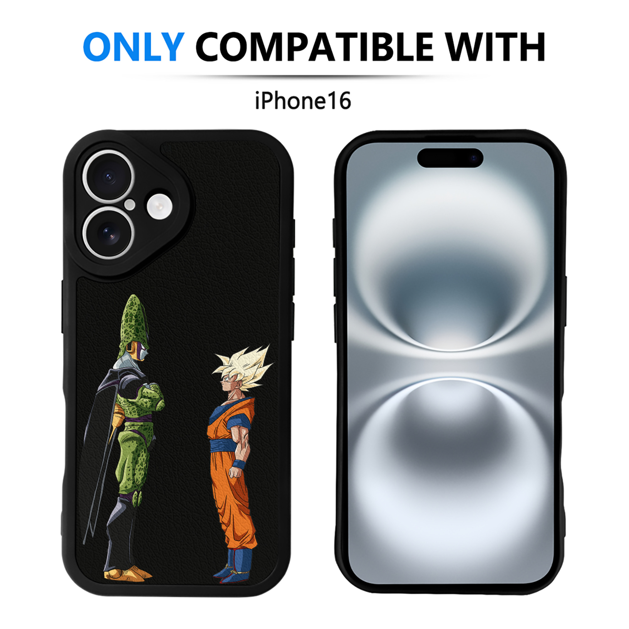 （画像用） ドラゴンボール DRAGON BALL 【iPhone 16シリーズ対応】シリコンスマホケース（レザー調） 材質：シリコン